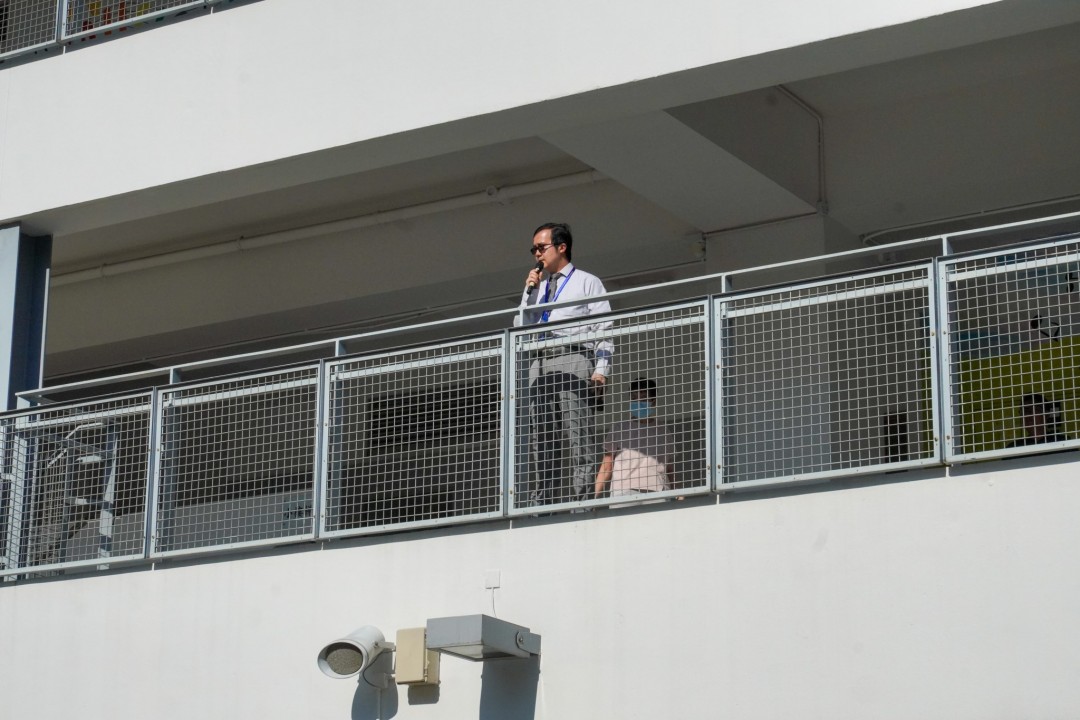 國慶日-校長進行「國旗下的講話」