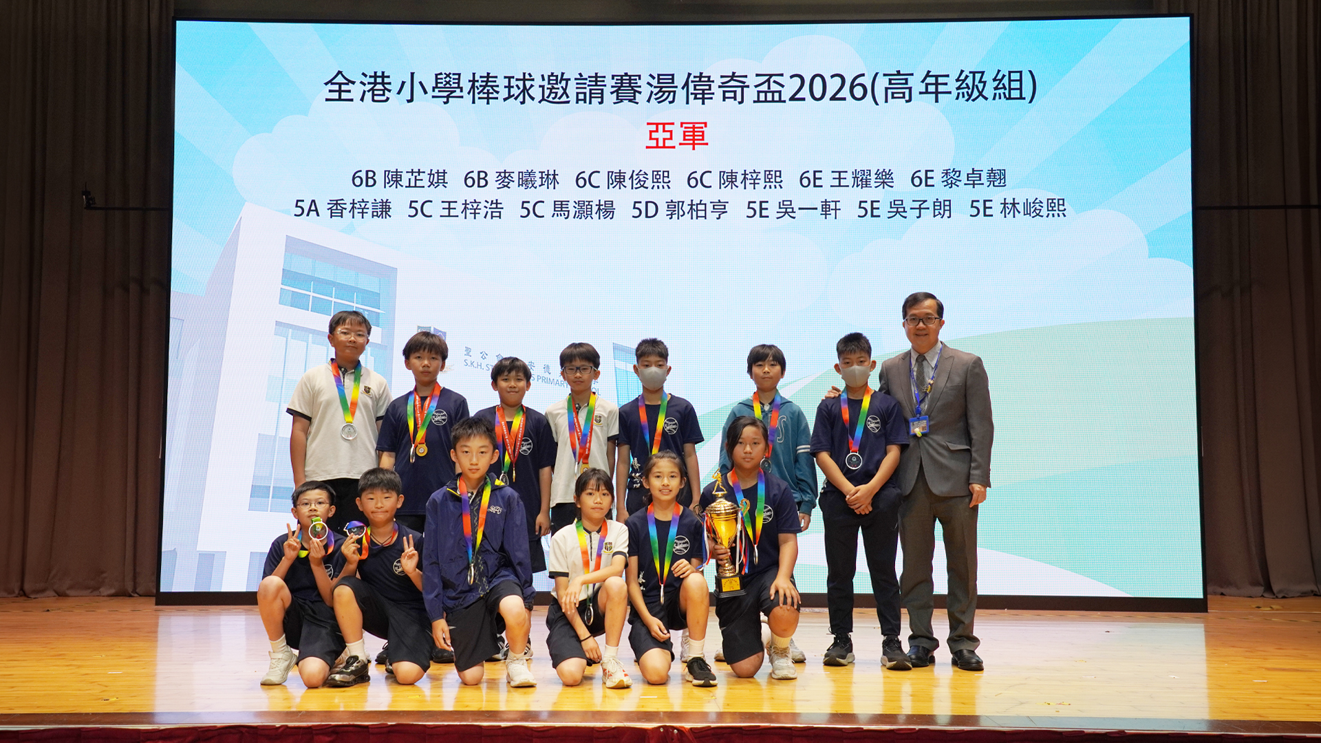 全港小學棒球邀請賽湯偉奇盃2026：(高年級組)-亞軍；最有價值球員