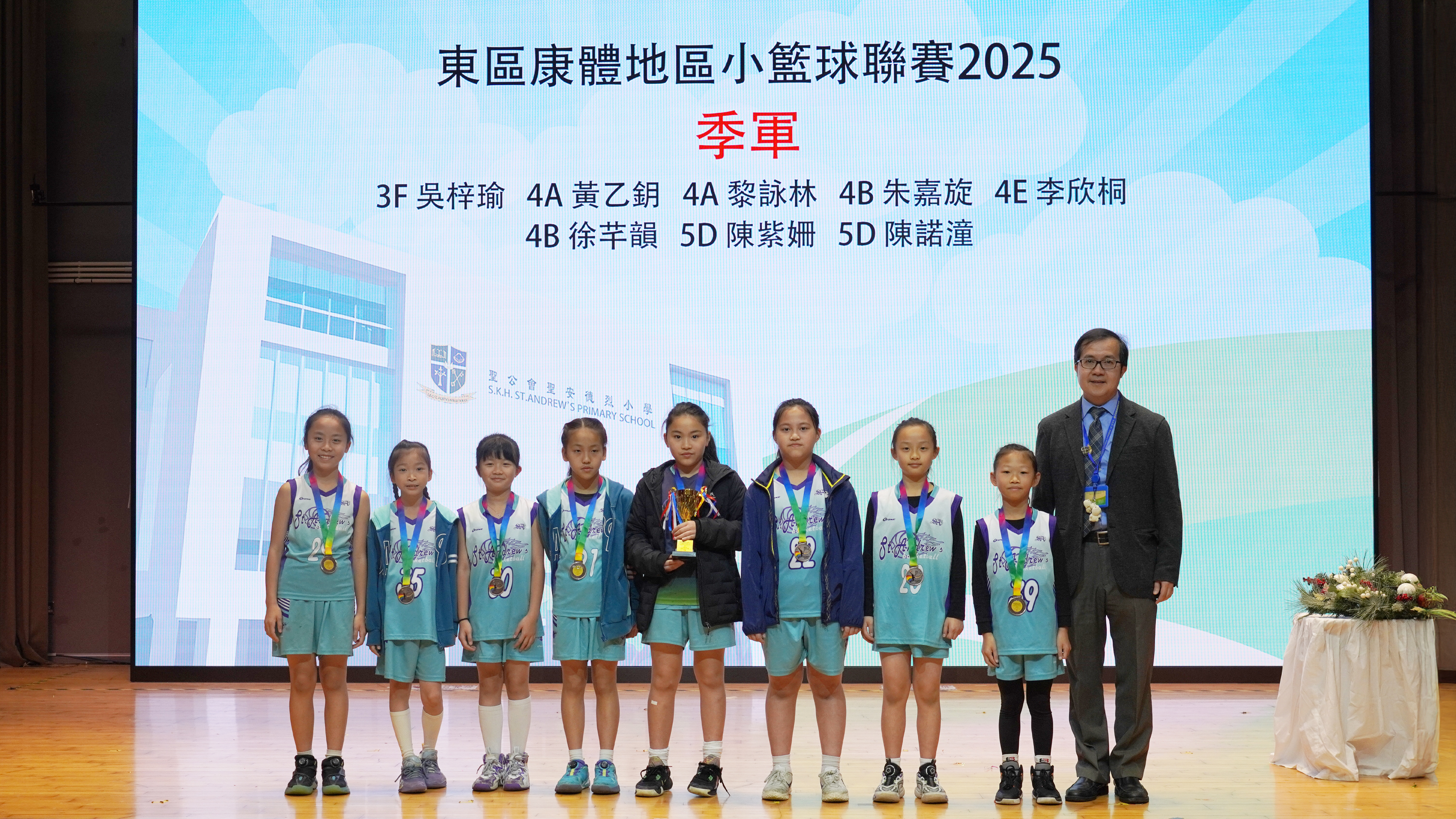 2025-2026年度 九龍西區小學校際田徑比賽男子甲組 100m冠軍；男子甲組跳高亞軍；男子甲組團體優異獎；男子特組 100m冠軍